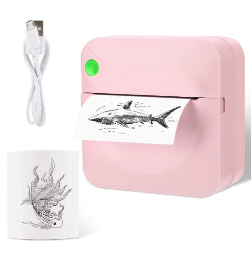 Mini Bluetooth Thermal Printer - Portable Ink-Free Photo & Note Printing - The Gift Shop