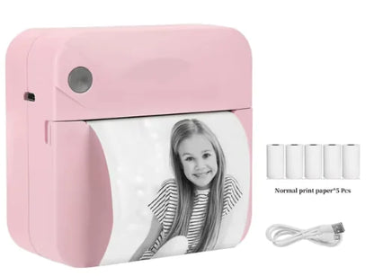 Mini Bluetooth Thermal Printer - Portable Ink-Free Photo & Note Printing - The Gift Shop