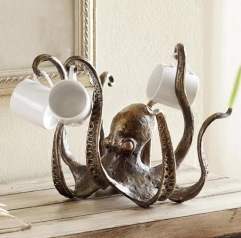 🐙 Resin Octopus Tea Cup Holder – A Playful & Functional Decor Piece! - The Gift Shop