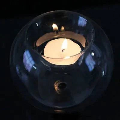 Elegant Europe-Style Round Hollow Candle Glass – Perfect for Weddings & Home Décor - The Gift Shop