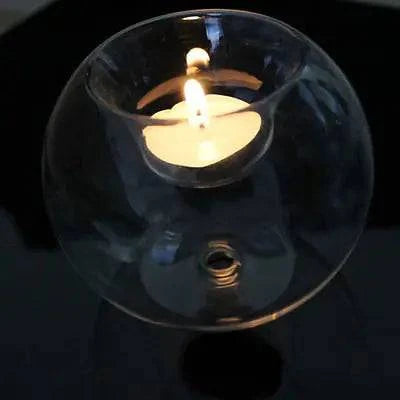 Elegant Europe-Style Round Hollow Candle Glass – Perfect for Weddings & Home Décor - The Gift Shop