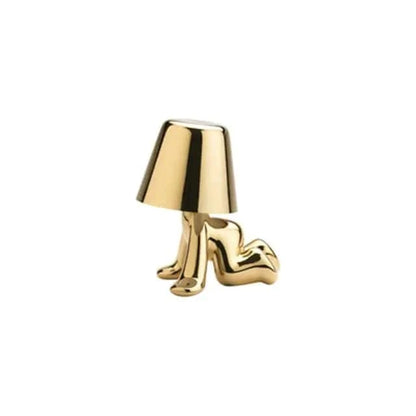 Little Golden Man Table Lamp - Whimsical USB Rechargeable Light - The Gift Shop