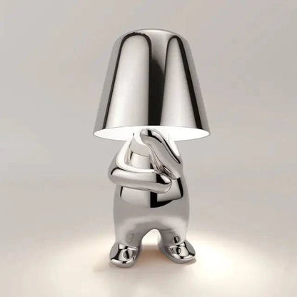 Little Golden Man Table Lamp - Whimsical USB Rechargeable Light - The Gift Shop