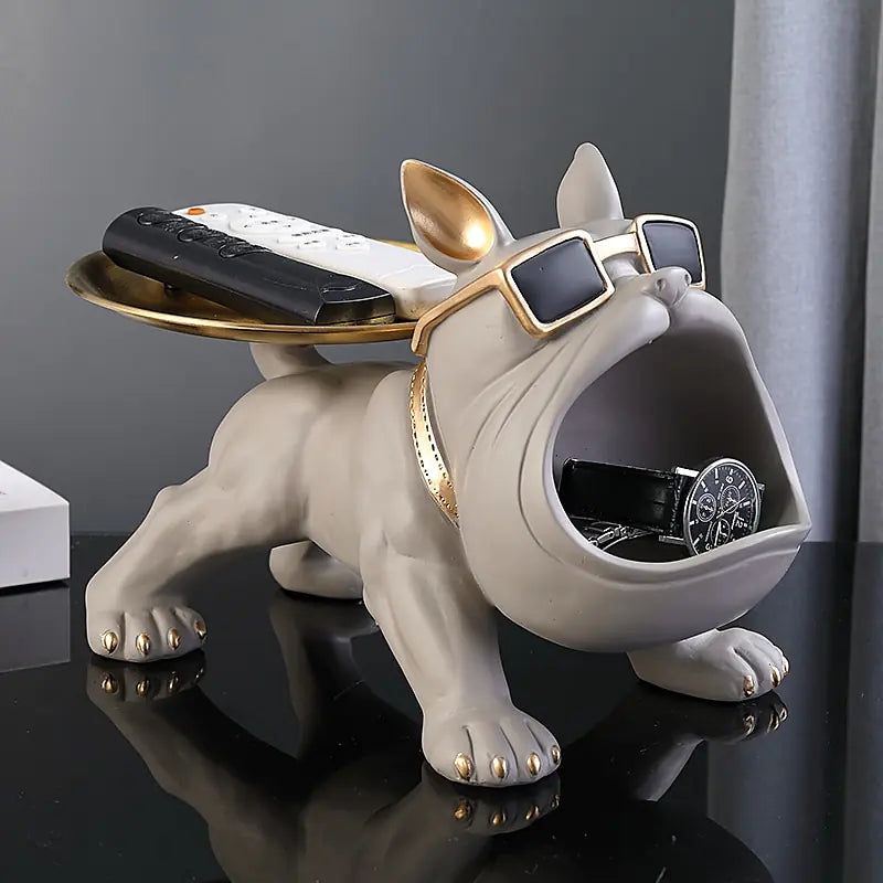 French Bulldog Butler Statue Storage – Stylish & Functional Home Décor - The Gift Shop