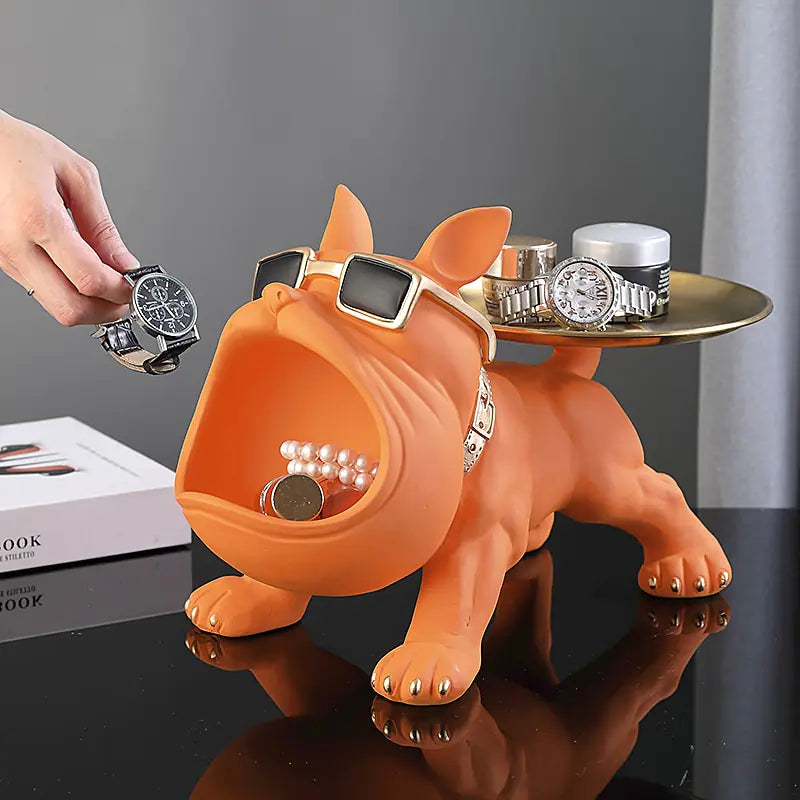 French Bulldog Butler Statue Storage – Stylish & Functional Home Décor - The Gift Shop