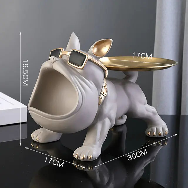 French Bulldog Butler Statue Storage – Stylish & Functional Home Décor - The Gift Shop