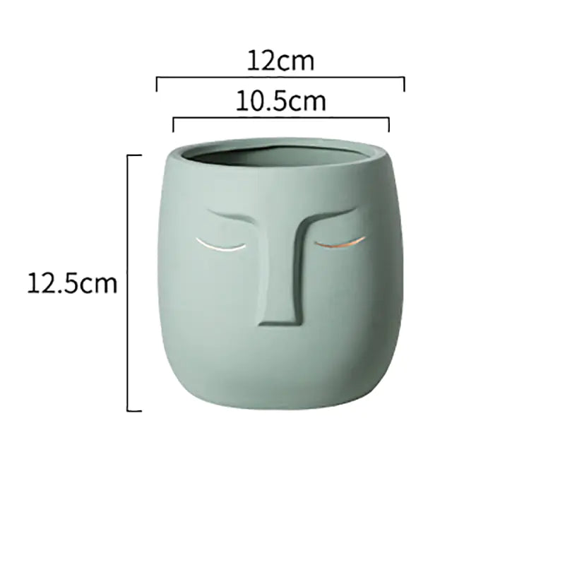 Ceramic Face Vase - The Gift Shop