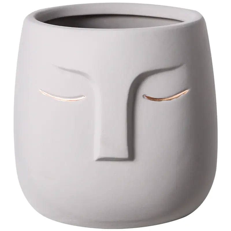 Ceramic Face Vase - The Gift Shop