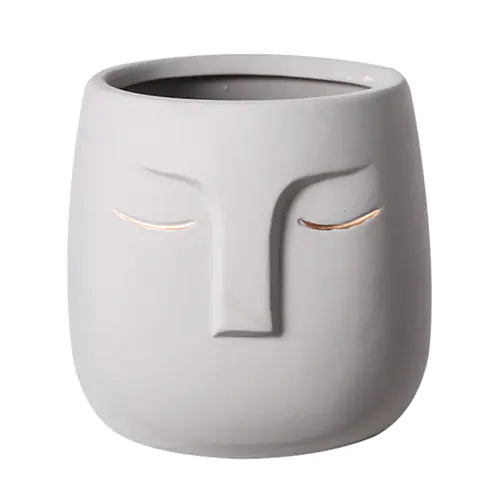 Ceramic Face Vase - The Gift Shop
