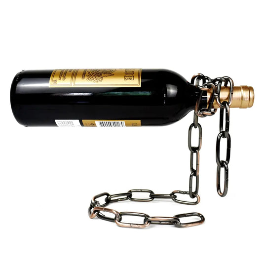 Metal Hanging Suspension Iron Chain Wine Rack - The Gift Shop