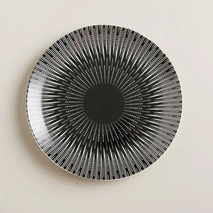 Geometric Pattern Ceramic Plate - The Gift Shop