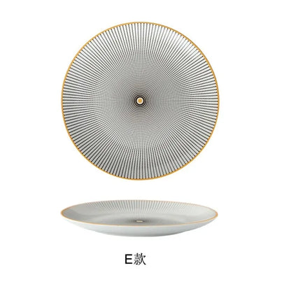 Geometric Pattern Ceramic Plate - The Gift Shop