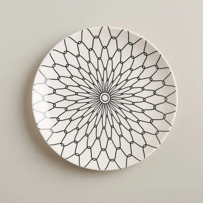 Geometric Pattern Ceramic Plate - The Gift Shop