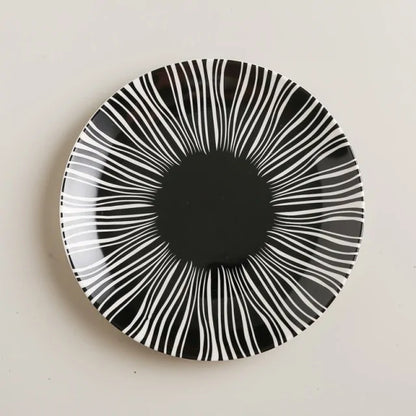 Geometric Pattern Ceramic Plate - The Gift Shop