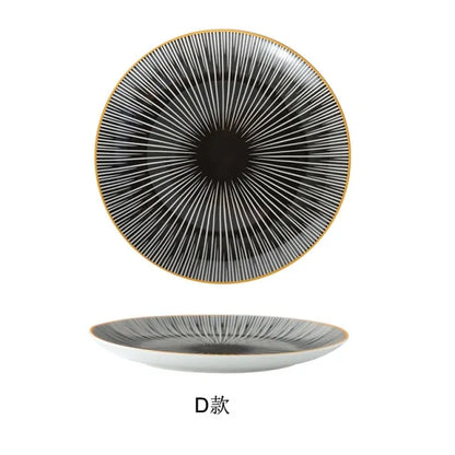 Geometric Pattern Ceramic Plate - The Gift Shop