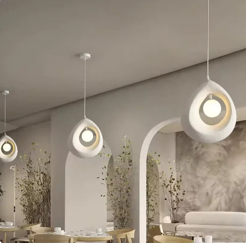 Retro Bar Pendant Light – Sleek Milky White Lampshade, Modern and Minimalist Design - The Gift Shop