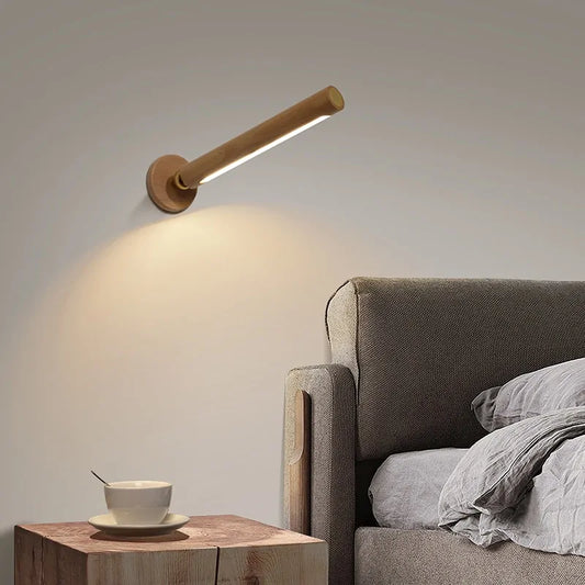 Smart Rotatable Wooden Night Light - The Gift Shop