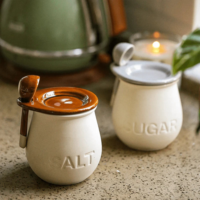 Vintage Ceramic Spice Bottle with Lid - The Gift Shop