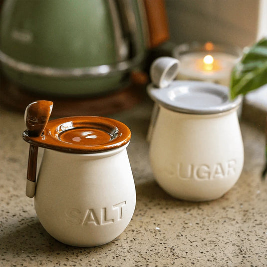 Vintage Ceramic Spice Bottle with Lid - The Gift Shop