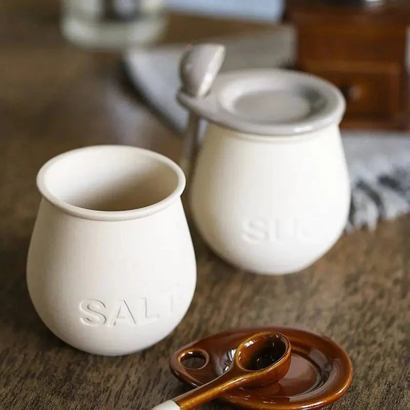 Vintage Ceramic Spice Bottle with Lid - The Gift Shop