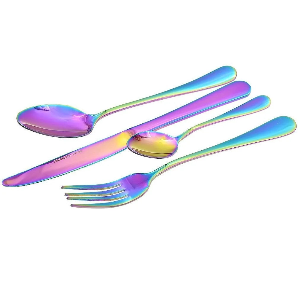 Rainbow Cutlery - 4 Piece Set - The Gift Shop