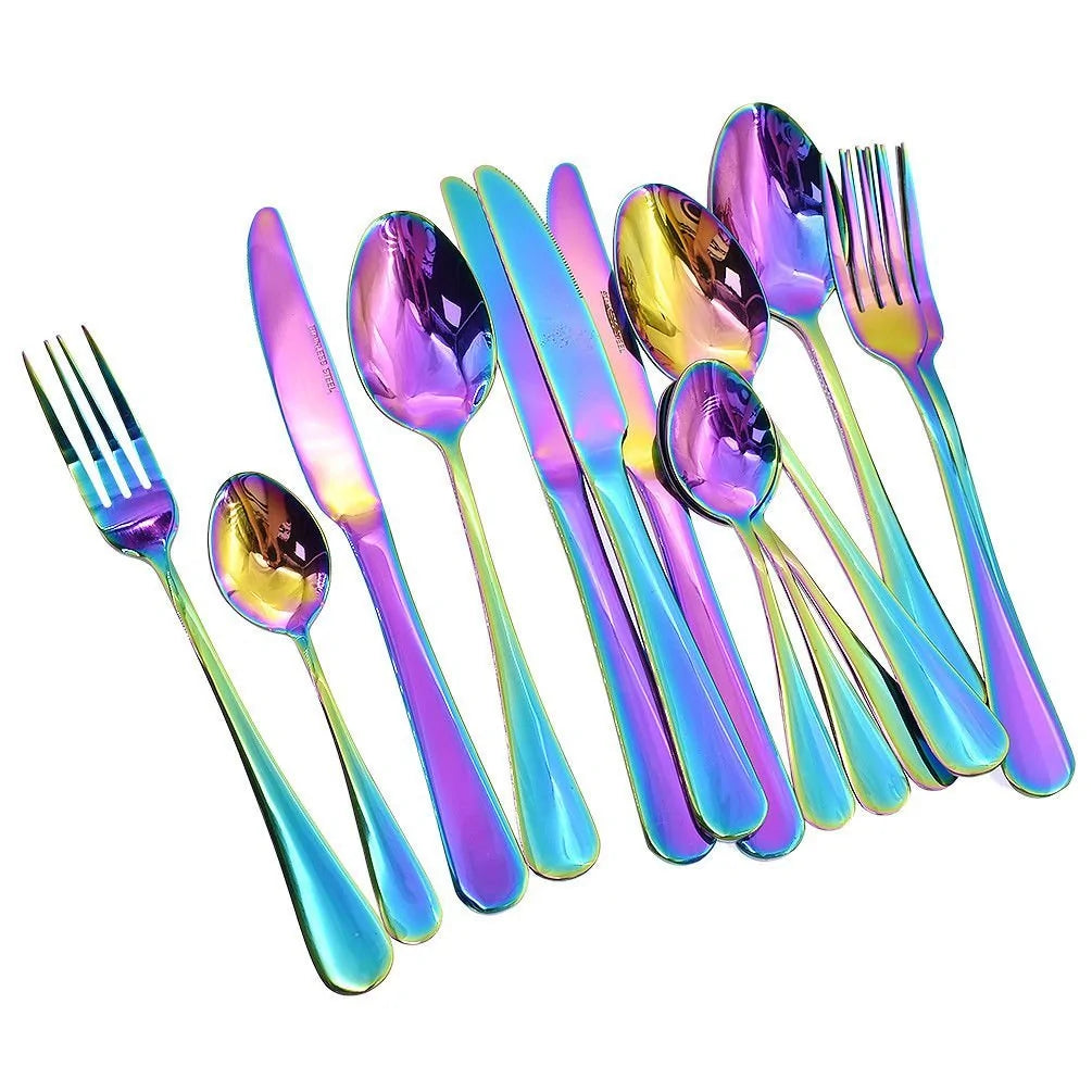 Rainbow Cutlery - 4 Piece Set - The Gift Shop