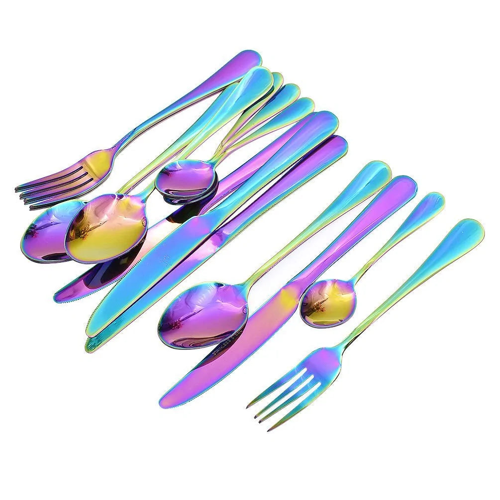 Rainbow Cutlery - 4 Piece Set - The Gift Shop