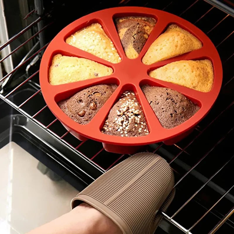 Creative 8-Cavity Silicone Cake Mold DIY Kit – Bake & Decorate with Ease! - The Gift Shop