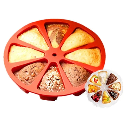 Creative 8-Cavity Silicone Cake Mold DIY Kit – Bake & Decorate with Ease! - The Gift Shop