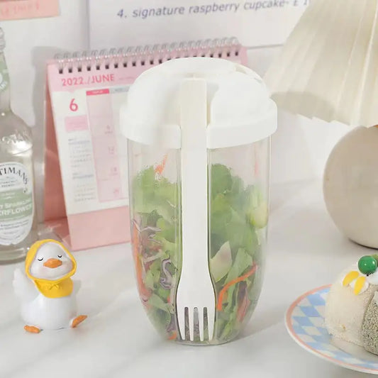 Cup Container with Fork Set - The Gift Shop