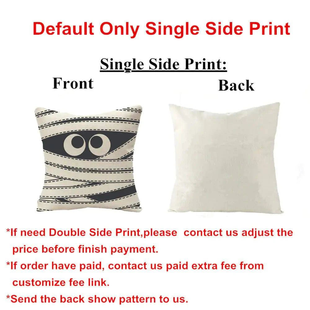 Halloween Cushion Cover | Spooky Decorative Pillow Cover for Seasonal Decor - The Gift Shop