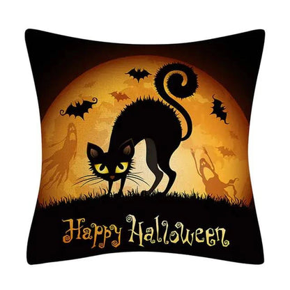 Halloween Cushion Cover | Spooky Decorative Pillow Cover for Seasonal Decor - The Gift Shop