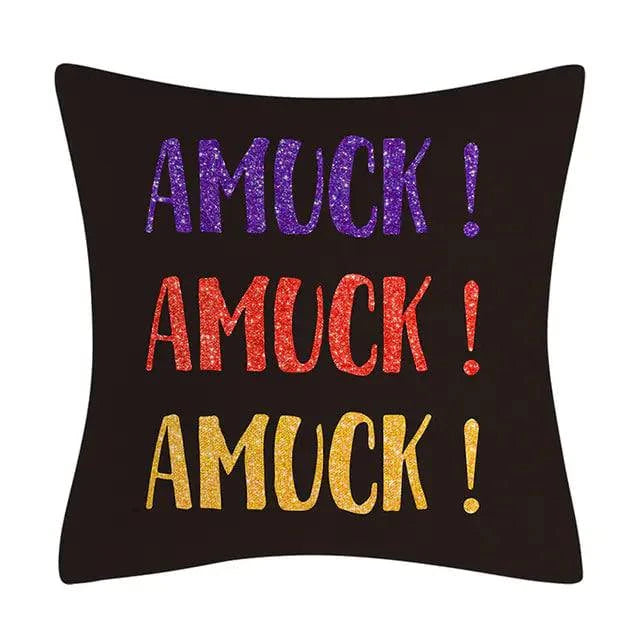 Halloween Cushion Cover | Spooky Decorative Pillow Cover for Seasonal Decor - The Gift Shop