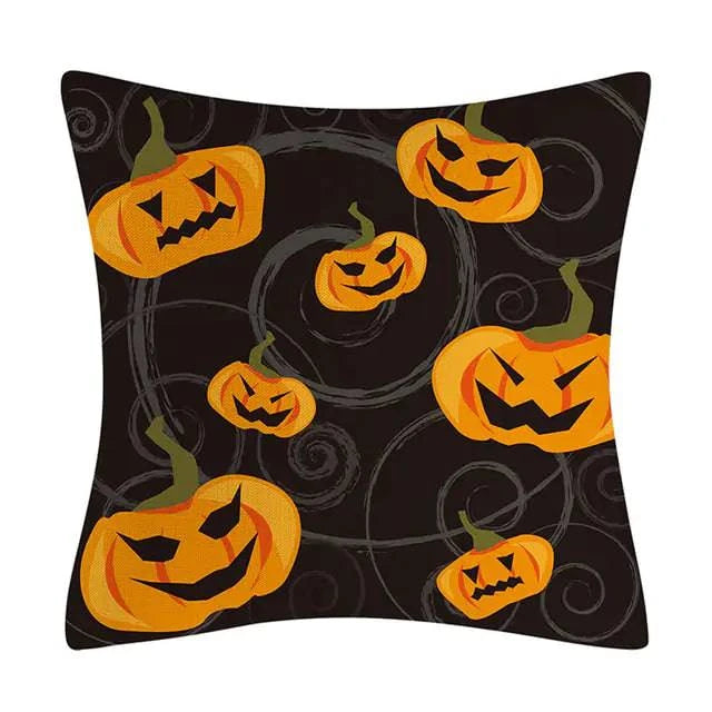 Halloween Cushion Cover | Spooky Decorative Pillow Cover for Seasonal Decor - The Gift Shop