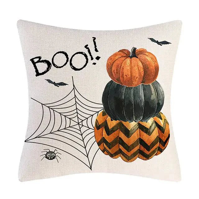 Halloween Cushion Cover | Spooky Decorative Pillow Cover for Seasonal Decor - The Gift Shop