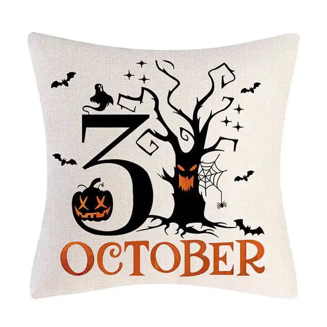 Halloween Cushion Cover | Spooky Decorative Pillow Cover for Seasonal Decor - The Gift Shop