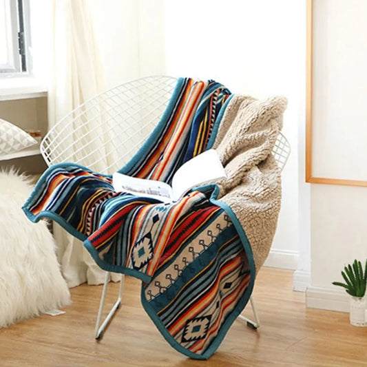 Colorful Bohemian Blanket | Vibrant and Cozy Throw - The Gift Shop