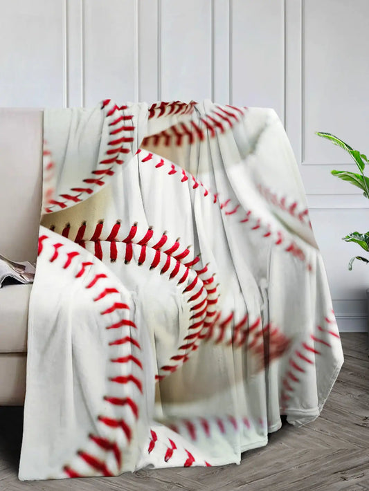 Baseball Pattern Blanket | Soft and Stylish Throw for Sports Fans - The Gift Shop