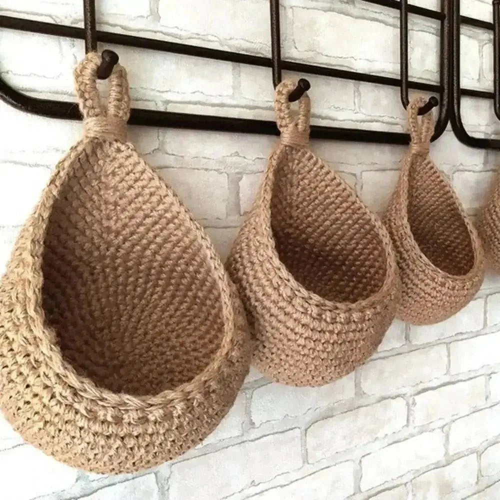 Wall Hanging Macrame Basket - The Gift Shop