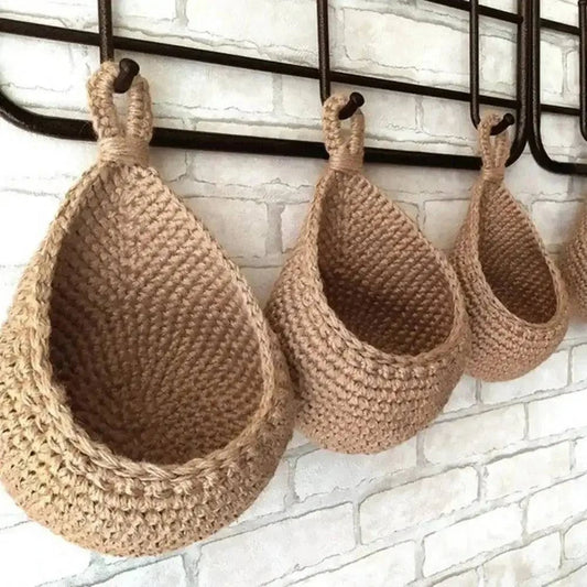 Wall Hanging Macrame Basket - The Gift Shop