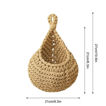 Wall Hanging Macrame Basket - The Gift Shop