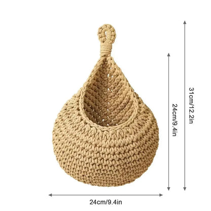 Wall Hanging Macrame Basket - The Gift Shop
