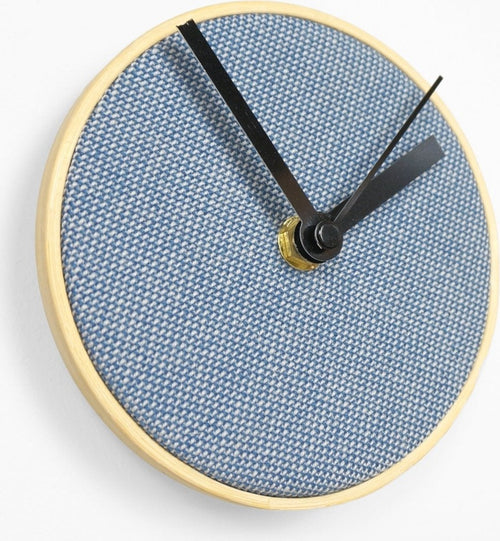Upholstery Off-Cut Fabric Clock.