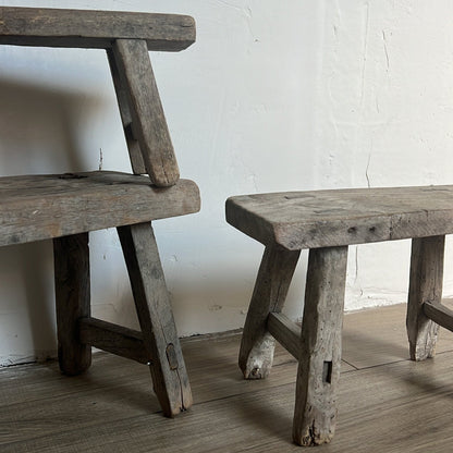 Vintage reclaimed stool - One of a kind – Thoughtful Gift from The Gift Shop UAE