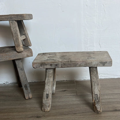 Vintage reclaimed stool - One of a kind – Thoughtful Gift from The Gift Shop UAE