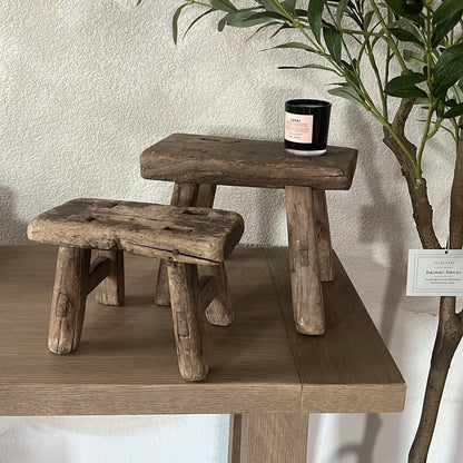 Vintage reclaimed stool - One of a kind – Thoughtful Gift from The Gift Shop UAE
