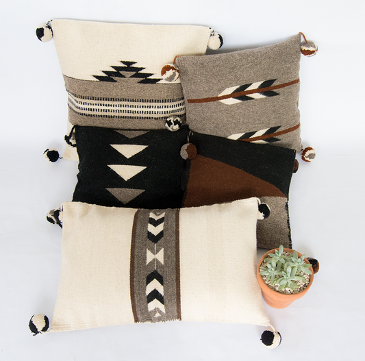 Handmade Teotitlán Del Valle (Native American) Wool Pillow - The Gift Shop