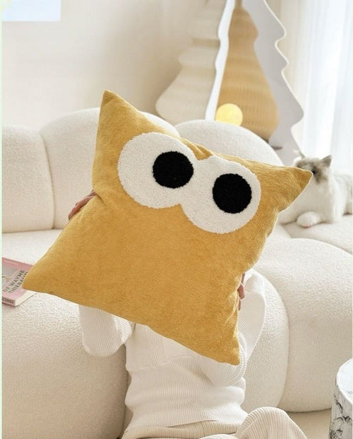 Whimsical Eyes Milk Velvet Pillow – Thoughtful Gift from The Gift Shop UAE