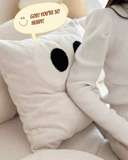 Whimsical Eyes Milk Velvet Pillow - The Gift Shop