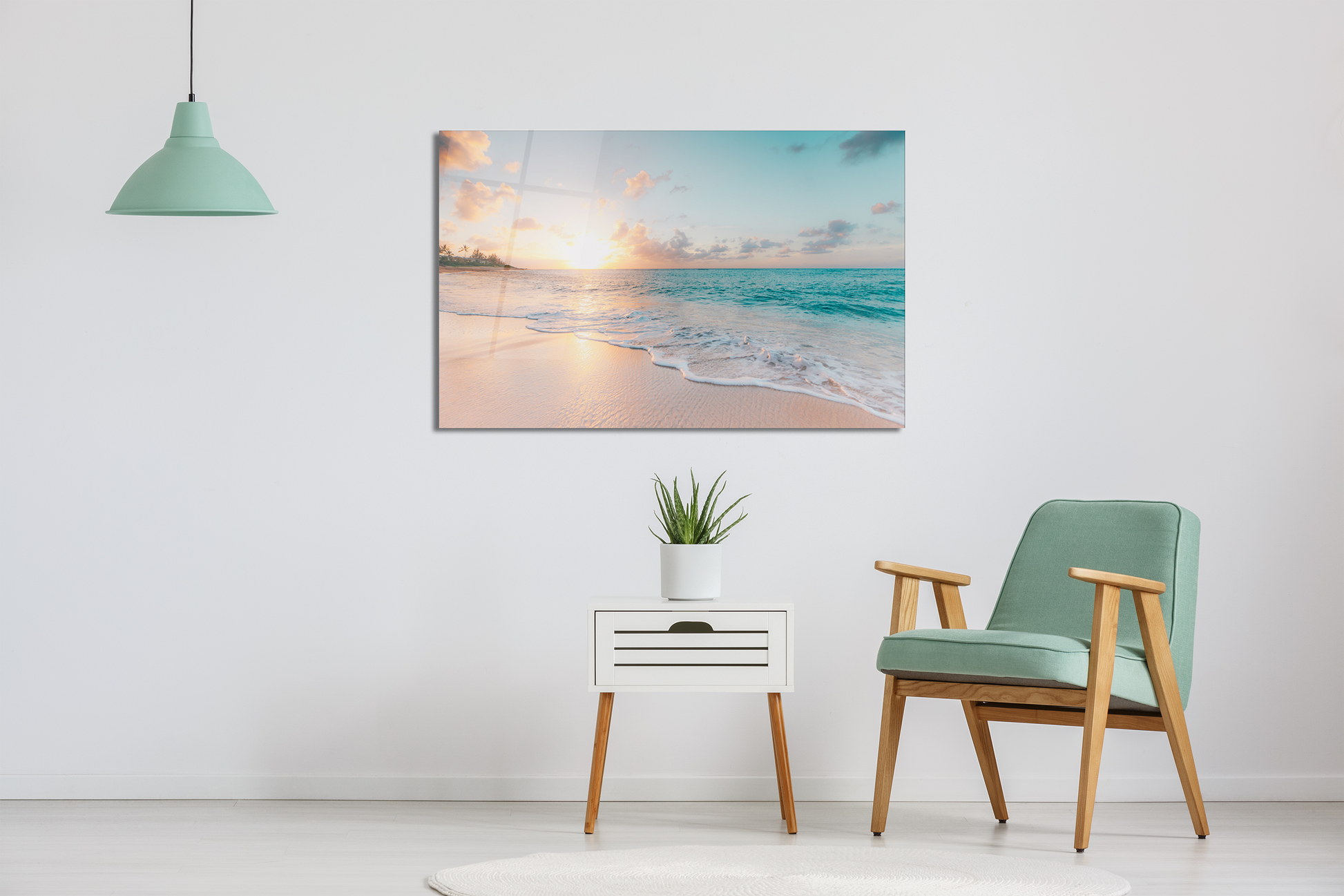 🌊 Sea & Waves Tempered Glass Wall Art – Make a Statement! 🌊 - The Gift Shop
